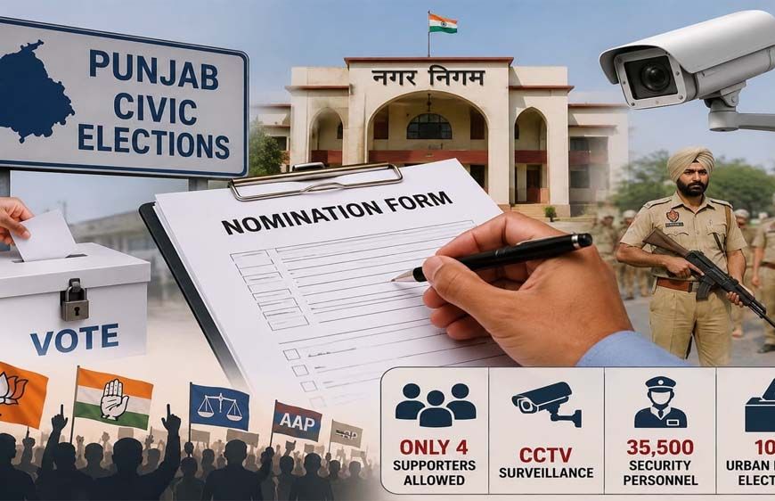 पंजाब निकाय चुनाव आज, 7555 उम्मीदवार मैदान में; 36 लाख से ज्यादा वोटर करेंगे मतदान