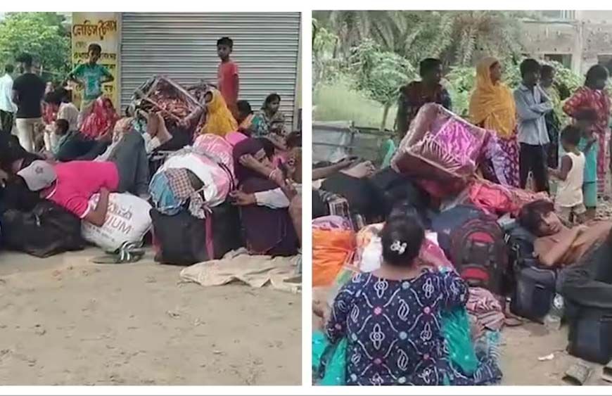 बांग्लादेश बॉर्डर पर अवैध प्रवासियों की बढ़ती भीड़, बंगाल में घुसपैठियों में दिखा डर
