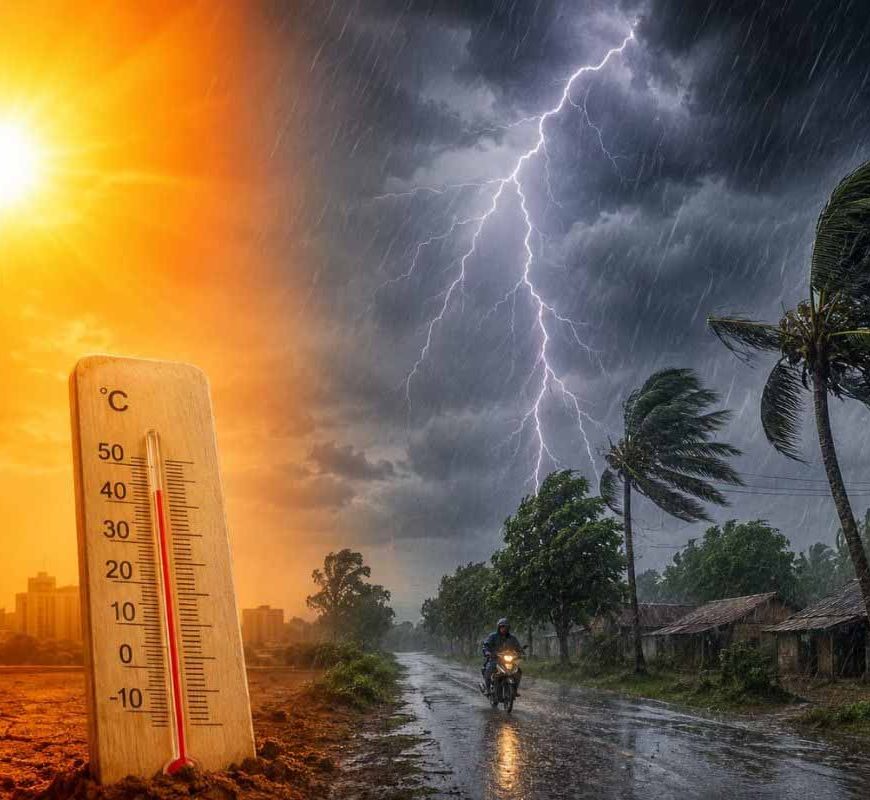 बिहार में मौसम का डबल अटैक: कहीं भीषण गर्मी तो कहीं आंधी-बारिश से तबाही