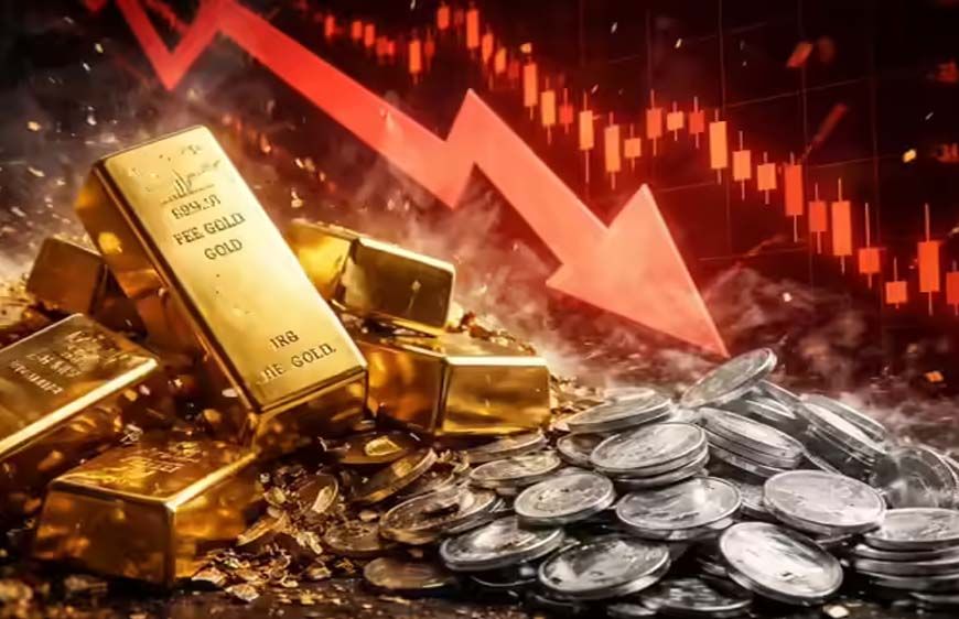 Gold-Silver Price Crash: अचानक धड़ाम हुए चांदी के दाम, सोना भी हुआ सस्ता... जानिए आज का नया रेट