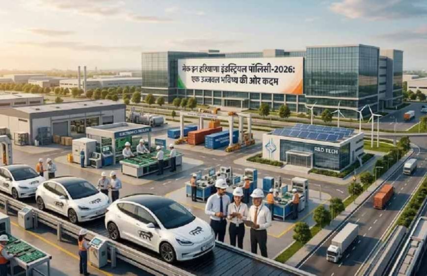 हरियाणा में नई औद्योगिक नीति-2026 लागू, राज्य बनेगा बड़ा मैन्युफैक्चरिंग हब