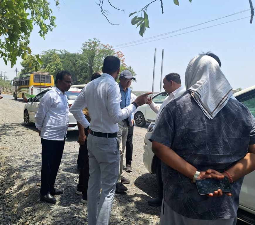 रायपुर : लोक निर्माण विभाग के सचिव ने सड़कों का काम देखा