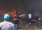 जालंधर के गोदाम में भीषण आग, तेज हवाओं के बीच दमकल की मशक्कत से टला बड़ा हादसा