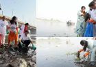 रेखा गुप्ता ने यमुना सफाई अभियान में लिया हिस्सा, जनभागीदारी पर दिया जोर