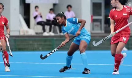 भारत का तूफान: सिंगापुर को 25-0 से रौंदकर जूनियर महिला हॉकी टीम सेमीफाइनल में पहुंची