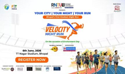 रबिन्द्र नाथ टैगोर यूनिवर्सिटी द्वारा भोपाल में 6 जून को पहली बार होगा वेलोसिटी नाइट रन 2026 का आयोजन