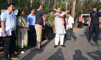 उप मुख्यमंत्री अरुण साव ने 308 करोड़ की लागत से बन रहे केशकाल घाट बायपास रुट का किया निरीक्षण