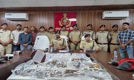 मध्‍यप्रदेश पुलिस की अवैध हथियारों के विरुद्ध बड़ी कार्रवाई