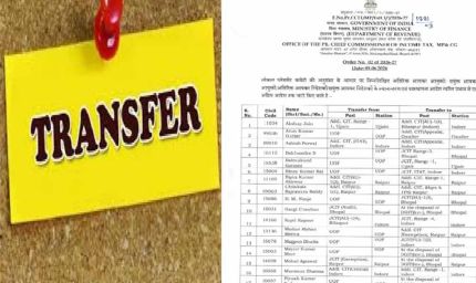 MP-CG आयकर विभाग में बड़ा प्रशासनिक फेरबदल, बस्तर से ग्वालियर तक 182 अधिकारियों के तबादले