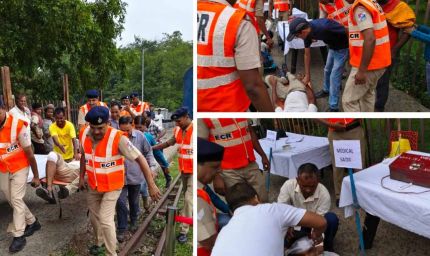 रेल दुर्घटनाओं से निपटने के लिए धनबाद मंडल में मॉक ड्रिल, राहत-बचाव की तैयारियों का परीक्षण