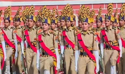 दीक्षांत परेड में महिला आरक्षकों का दमदार प्रदर्शन, DGP कैलाश मकवाना ने दी बड़ी खुशखबरी