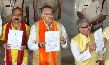 MP राज्यसभा चुनाव: BJP के तीन उम्मीदवार निर्विरोध निर्वाचित, रिटर्निंग अफसर ने सौंपे प्रमाण पत्र; मीनाक्षी मामले पर SC में कल सुनवाई