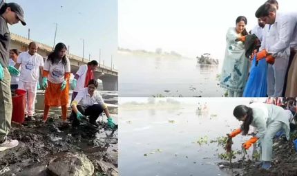 रेखा गुप्ता ने यमुना सफाई अभियान में लिया हिस्सा, जनभागीदारी पर दिया जोर