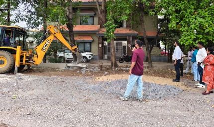 सेजबहार फेस-1 कॉलोनी की भूमि से गृह निर्माण एवं अधोसंरचना विकास मंडल ने हटाया अतिक्रमण