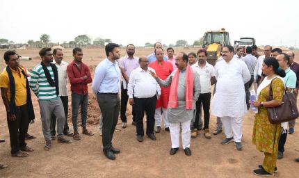 उप मुख्यमंत्री  अरुण साव ने इंटिग्रेटेड स्पोर्ट्स स्टेडियम का किया स्थल निरीक्षण, कुछ दिनों पहले शुरू हुआ है काम