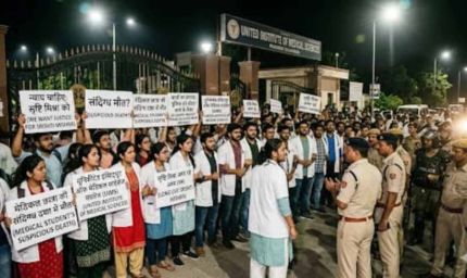 पन्ना की मेडिकल छात्रा की संदिग्ध मौत से हड़कंप, नाराज छात्रों ने किया जमकर हंगामा