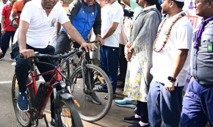 योग दिवस पर गौरेला-पेंड्रा-मरवाही में साइकिल रैली, फिटनेस और स्वास्थ्य का दिया संदेश