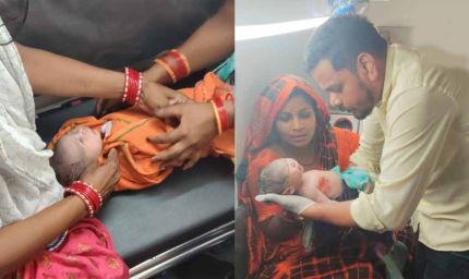 108 एम्बुलेंस में गूंजी किलकारी, महिला ने रास्ते में दिया बच्चे को जन्म, मां-बच्चा सुरक्षित