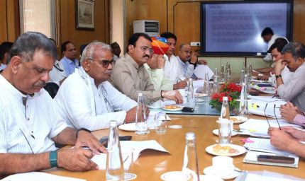 भजनलाल सरकार की बैठक में विकास योजनाओं के लिए भूमि आवंटन पर मंथन