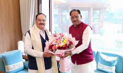 CM साय ने जेपी नड्डा से की मुलाकात, स्वास्थ्य सेवाओं और खाद-बीज उपलब्धता पर हुई अहम चर्चा
