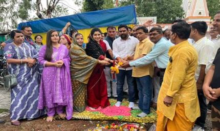 राज्यमंत्री  कृष्णा गौर ने किया 9.32 लाख रुपये के विकास कार्यों का भूमिपूजन; जल्द बनेगा सामुदायिक भवन