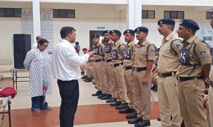 पुलिस प्रशिक्षण शाला उज्जैन में नव आरक्षकों को नशामुक्त समाज निर्माण का दिया गया संदेश