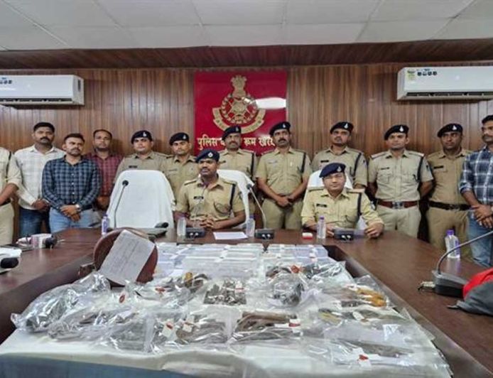 मध्‍यप्रदेश पुलिस की अवैध हथियारों के विरुद्ध बड़ी कार्रवाई