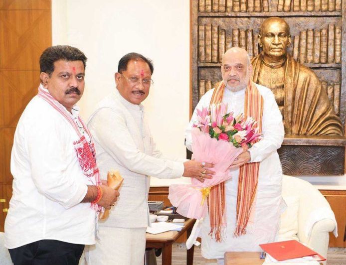 छत्तीसगढ़ में अखिल भारतीय आयुर्वेद संस्थान के स्थापना का प्रस्ताव, अमित शाह से मिले मुख्यमंत्री विष्णुदेव