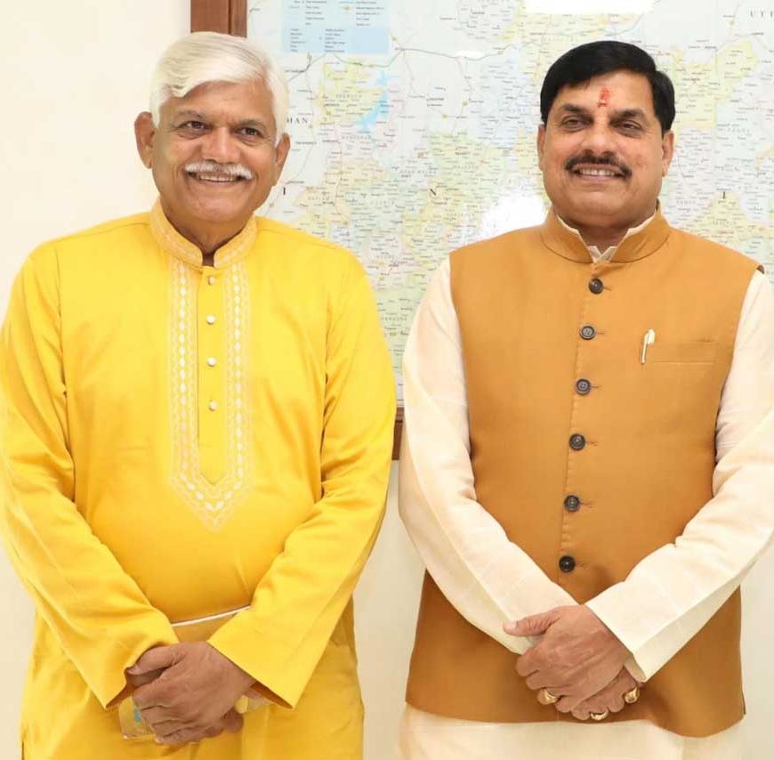 मुख्यमंत्री डॉ. यादव से मिले पद्म अवार्डी  गुंदेचा और डॉ. व्यास