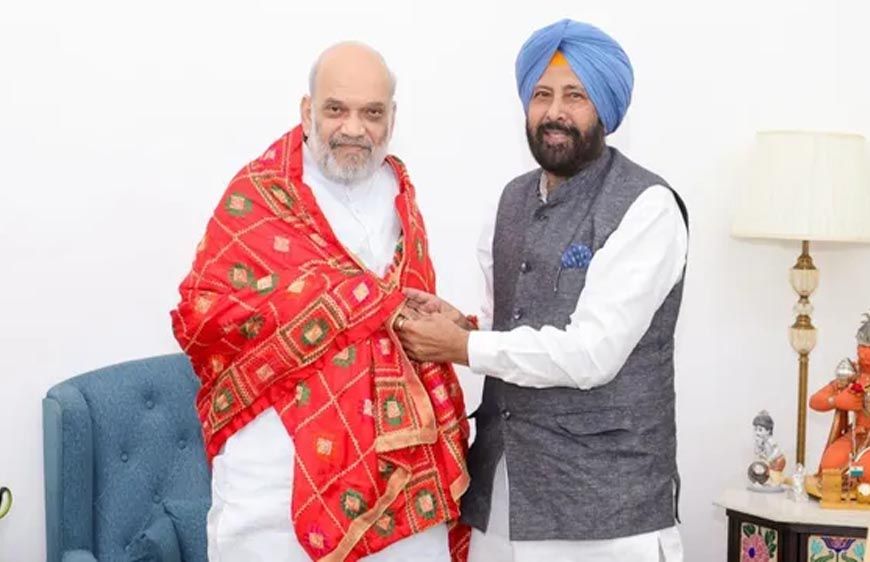 अमित शाह से मिले पंजाब भाजपा अध्यक्ष केवल ढिल्लों, कानून-व्यवस्था और नशे के मुद्दे पर हुई अहम चर्चा