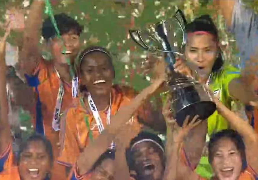 भारत की महिला फुटबॉल टीम बनी SAFF चैंपियन, बांग्लादेश को हराकर 7 साल का इंतजार खत्म