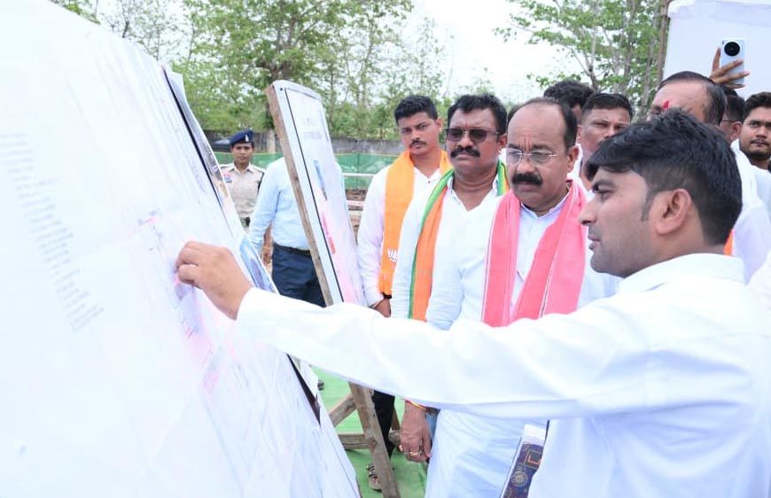 उप मुख्यमंत्री अरुण साव का बस्तर में निर्माण कार्यों का निरीक्षण जारी