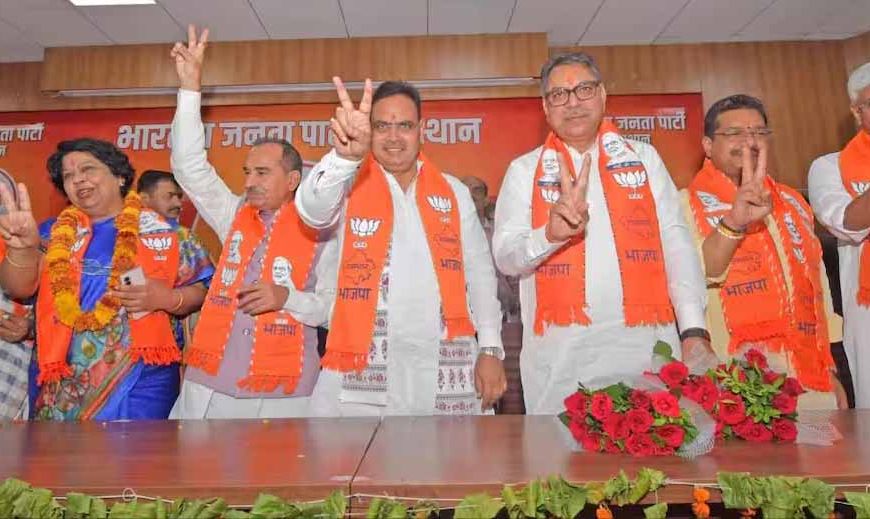 राजस्थान राज्यसभा चुनाव: बीजेपी के 2 उम्मीदवारों ने भरा नामांकन