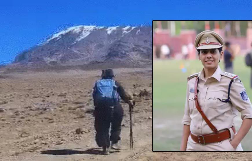 MP पुलिस की महिला अफसर ने रचा इतिहास, 5865 मीटर ऊंचे किलिमंजारो शिखर पर फहराया परचम