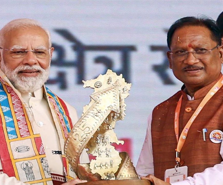 प्रधानमंत्री नरेन्द्र मोदी के नेतृत्व के 12 वर्ष पूर्ण होने पर मुख्यमंत्री विष्णु देव साय ने दी बधाई और शुभकामनाएं