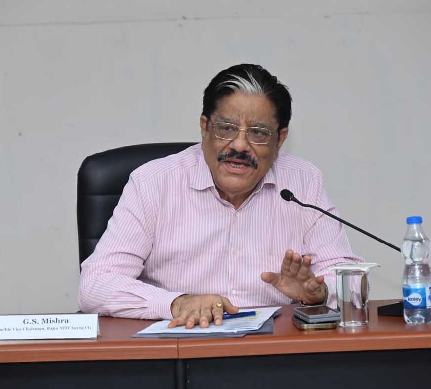 छत्तीसगढ़ को 2047 तक विकसित राज्यों की अग्रिम पंक्ति में लाना हमारा लक्ष्य : राज्य नीति आयोग के उपाध्यक्ष  गणेश शंकर मिश्रा