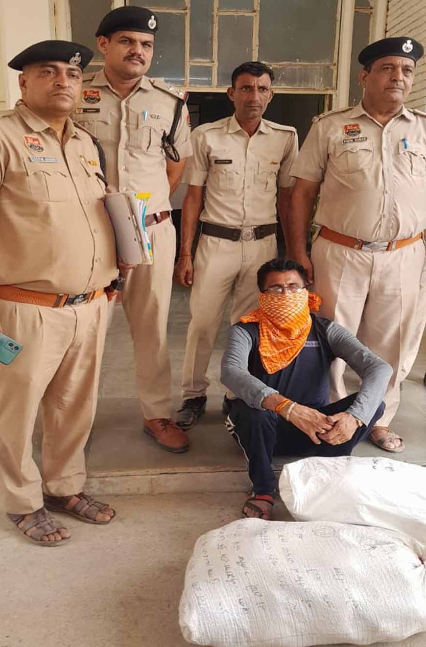 सिरसा-राजस्थान की संयुक्त कार्रवाई, टोल प्लाजा पर ट्रक से 89 किलो अफीम बरामद; चालक गिरफ्तार