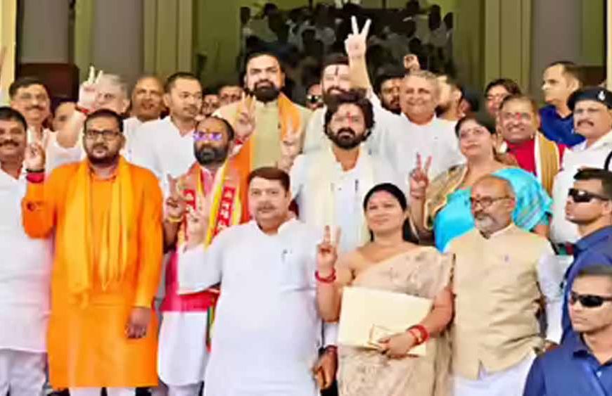 बिहार विधान परिषद पहुंचे निशांत कुमार और पवन सिंह, 10 उम्मीदवार निर्विरोध निर्वाचित
