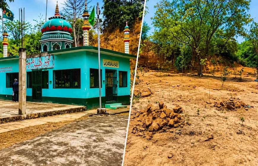 इटावा में मजार पर प्रशासन की कार्रवाई, रात में ध्वस्तीकरण के बाद सुबह दिखी हरियाली