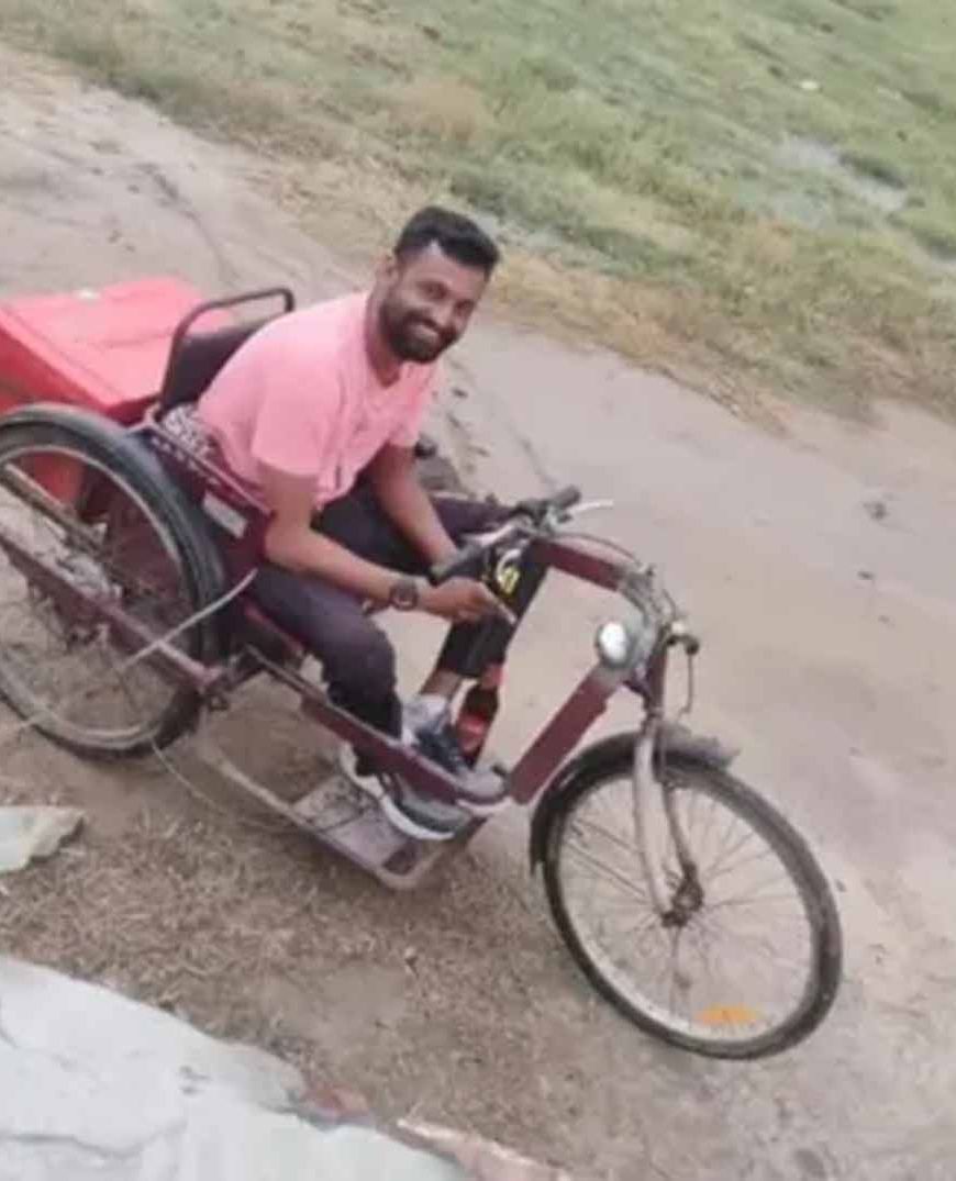 हरियाणा में दर्दनाक हादसा, बैटरी वाली तिपहिया साइकिल में आग लगने से दिव्यांग की जिंदा जलकर मौत