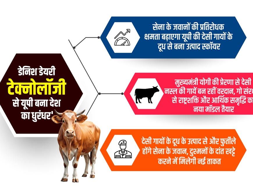 डेनिश डेयरी टेक्नोलॉजी से देसी गायों के दूध के उत्पाद बना यूपी बना देश का 'धुरंधर'