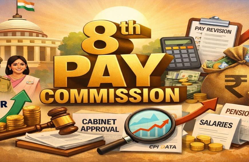 8th Pay Commission: केंद्रीय कर्मचारियों को बड़ी राहत! जुलाई से 63% हो सकता है महंगाई भत्ता, सैलरी बढ़ने के संकेत