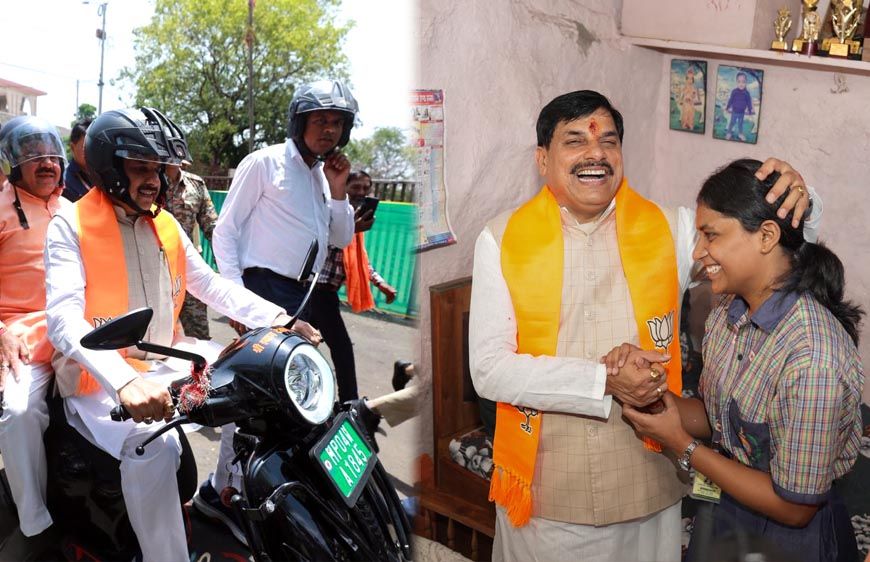 स्कूटी से 12वीं टॉपर चांदनी के घर पहुंचे CM मोहन यादव, तंग गलियों में देख लोग रह गए हैरान
