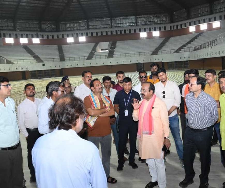 बहतराई खेल प्रशिक्षण केन्द्र में निर्माण और मरम्मत के कार्यों में देरी पर भड़के उप मुख्यमंत्री  अरुण साव