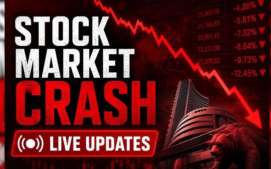 Stock Market Crash: खुलते ही धड़ाम हुआ शेयर बाजार, IT शेयरों में भारी बिकवाली; सेंसेक्स 800 अंक टूटा