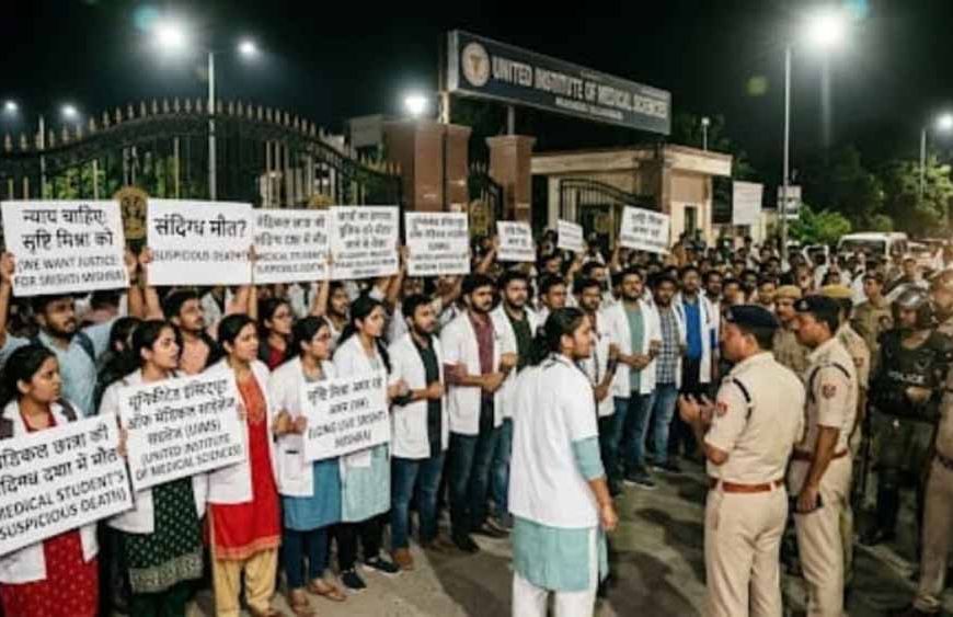 पन्ना की मेडिकल छात्रा की संदिग्ध मौत से हड़कंप, नाराज छात्रों ने किया जमकर हंगामा