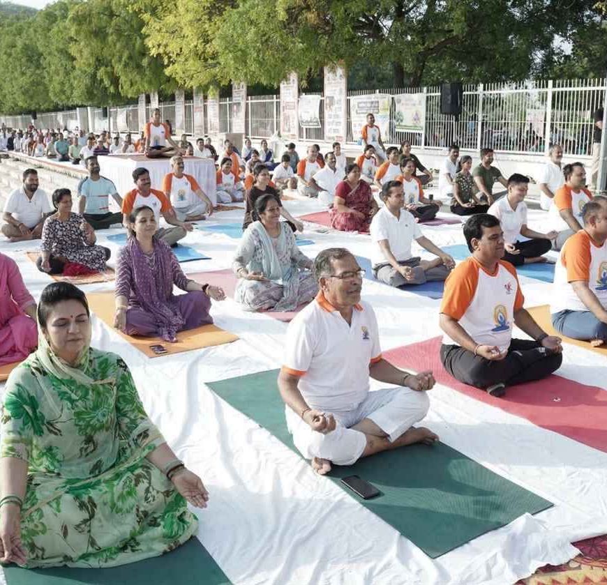 राजसमंद में योग दिवस पर जनसैलाब, 86 हजार से अधिक लोगों ने किया सामूहिक योगाभ्यास