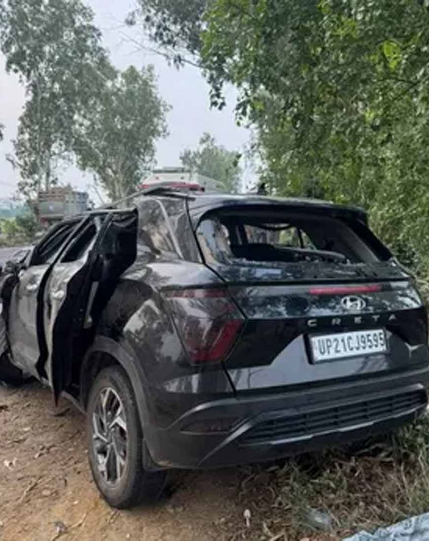जालंधर-पठानकोट नेशनल हाईवे पर भीषण सड़क हादसा, दो कारों की टक्कर में 4 की मौत, 5 घायल