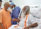 सीएम योगी मेदांता अस्पताल पहुंचे, महंत नृत्य गोपाल दास का जाना हालचाल