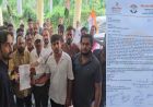 मंडी शुल्क बढ़ोतरी के विरोध में कांग्रेस का प्रदर्शन, मुख्यमंत्री के नाम सौंपा ज्ञापन